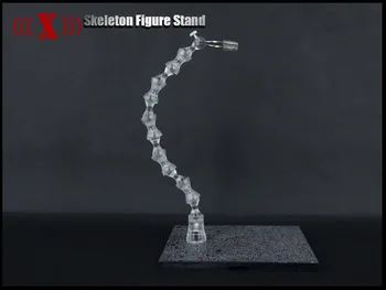 

Skeleton figure mount toy stand hand-done model transparent