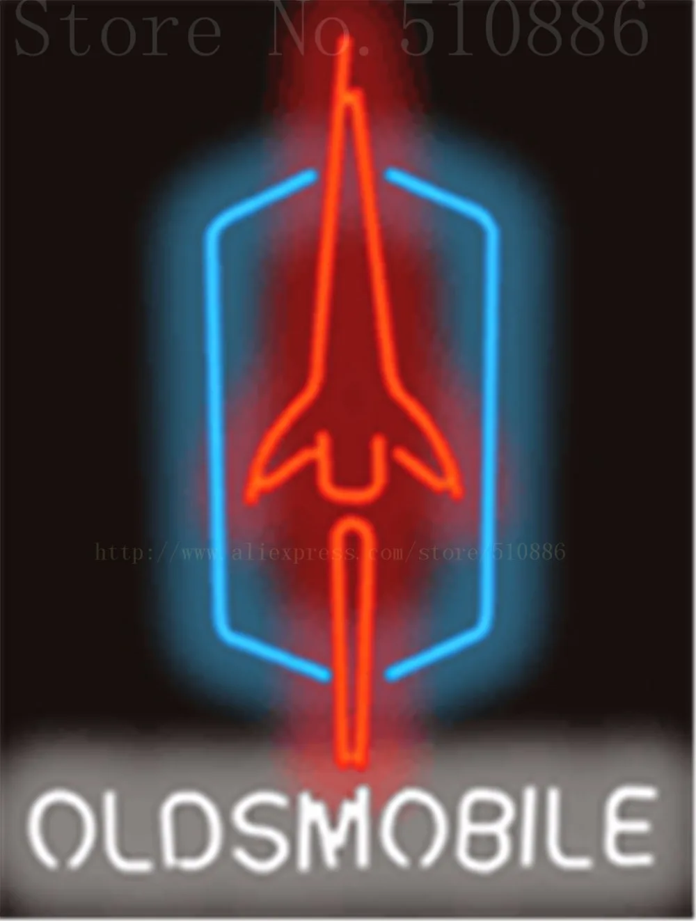 Oldsmobile Oil Change Repair Car Auto Glass Tube neon sign Handcrafted