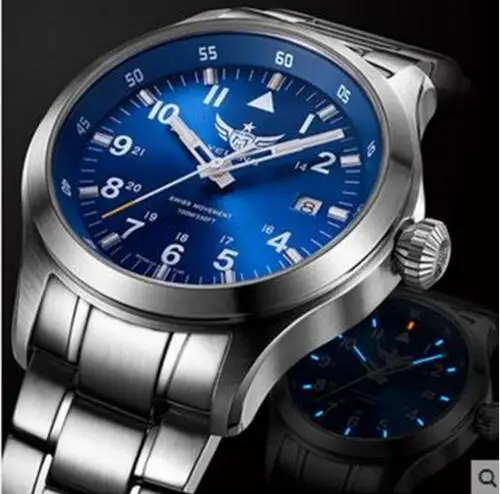 

Yelang Men Quartz pilot watch Tritium T100 Lithium batteryWaterproof 100m Ronda Movement Sapphire Military Watch