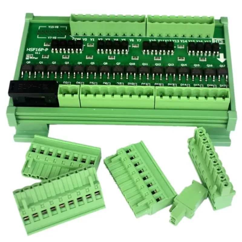 16-way PLC Output Amplifier Module Plug-in Terminal PNP Input-output Solenoid Valve Drive Relay Board