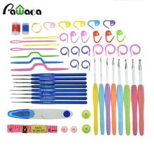 

Crochet Hooks Needles Stitches Knitting Craft Crochet Sewing Tools Set Knit Gauge Scissors Stitch Holders Craft Tools