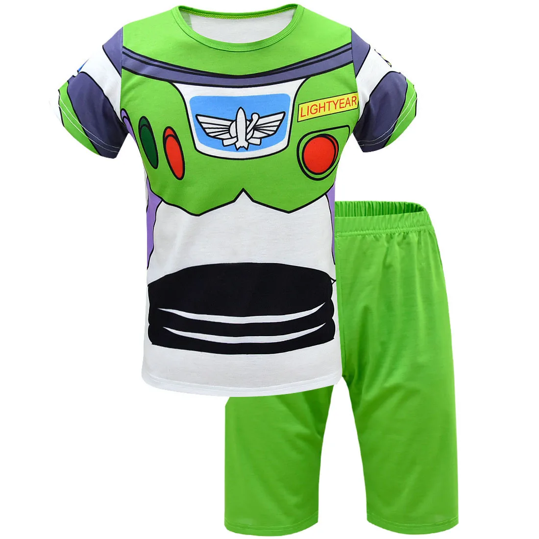 Boys T-shirt+pants Anime Toy Story 4 Woody Cosplay Costume Kids Clothes Cowgirl Short sleeve Set Halloween Carnival Party Suit
