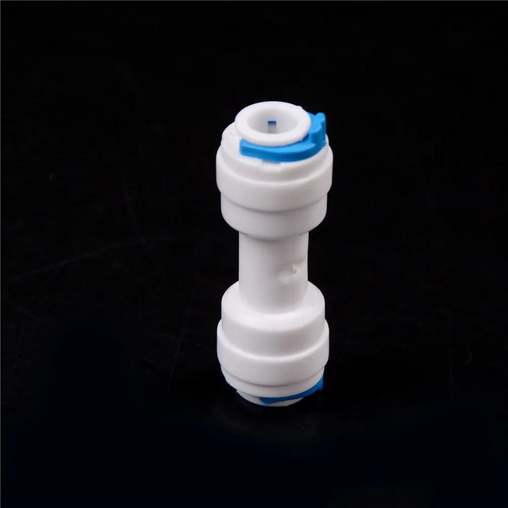 

1/4" Equal Straight Tube OD Quick Connection Fittings Aquarium RO Water System Pipe Connector 1PCS