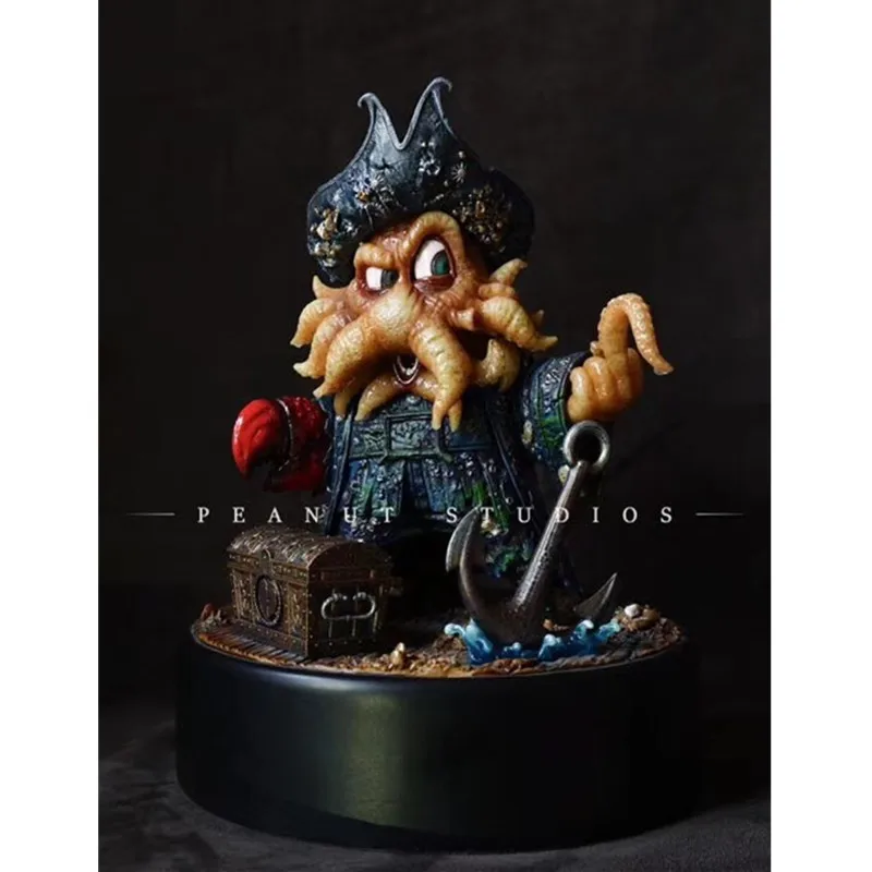 

Pirates Of The Caribbean Octopus Captain Davy Jones Q Version POLYSTONE Statue Action Figure Collection Model Toy X481