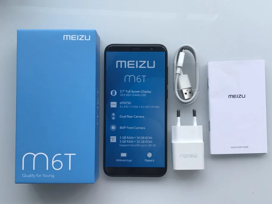 Meizu M6T, 2 ГБ, 16 ГБ, глобальная версия, мобильный телефон, четыре ядра, 5,7 дюймов, ips экран, двойная задняя камера, отпечаток пальца, EU M6 T