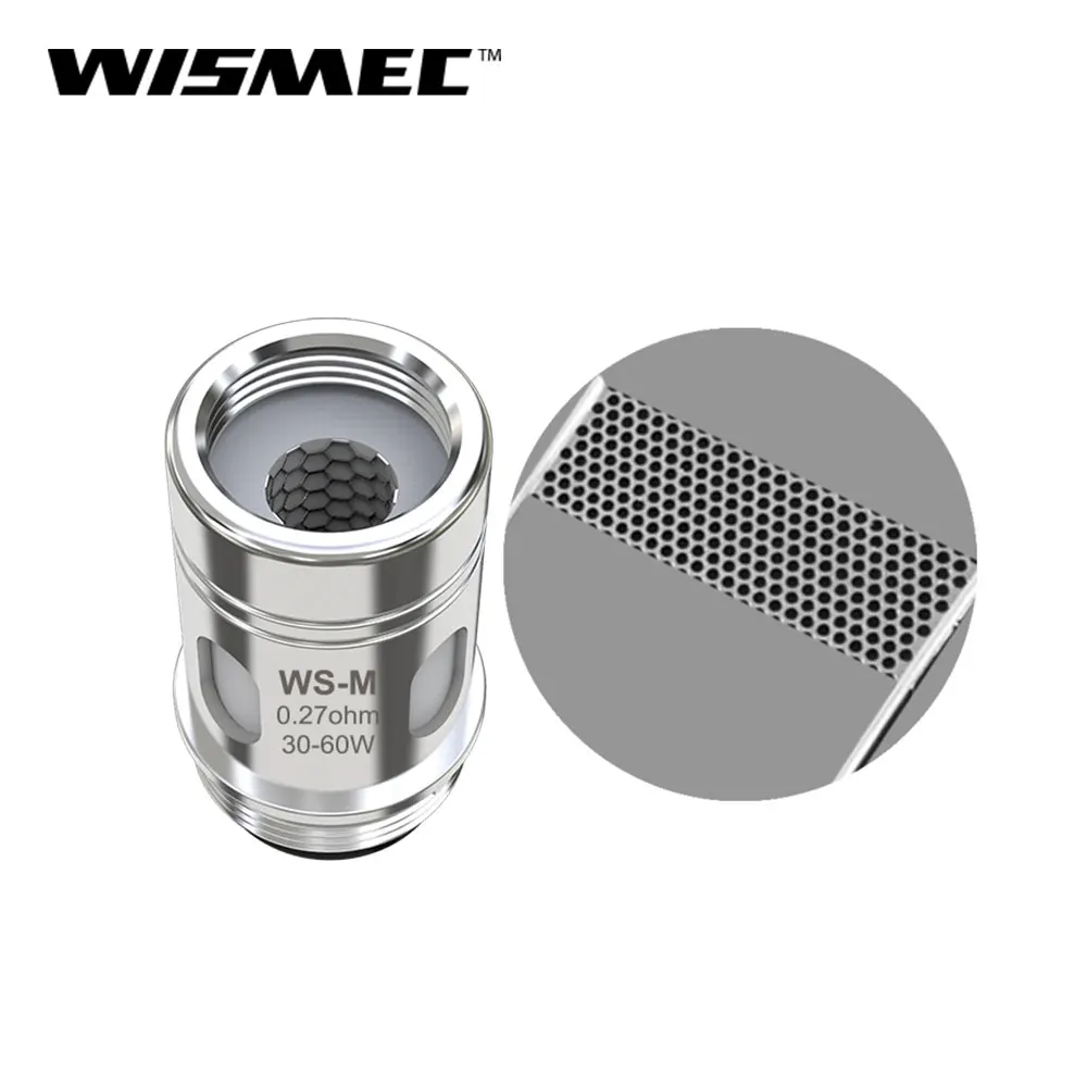 Original Wismec WS Coil head WS-M 0.27ohm for SINUOUS V80/SINUOUS V200/Sinuous solo Electronic Cigarette vape coil