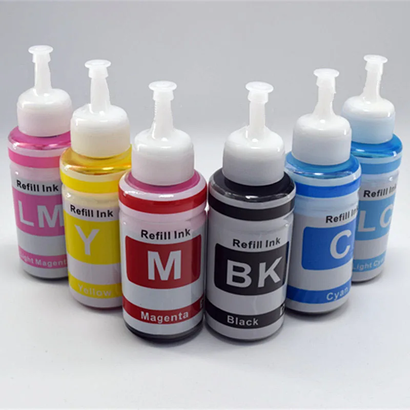 XIJIN 70ml BK/C/M/Y/LC/LM Refill Ink for T6731/T6732/T6733/T6734/T6735/T6736 L800 L805 L810 L850 L1800 Printers | Компьютеры и офис