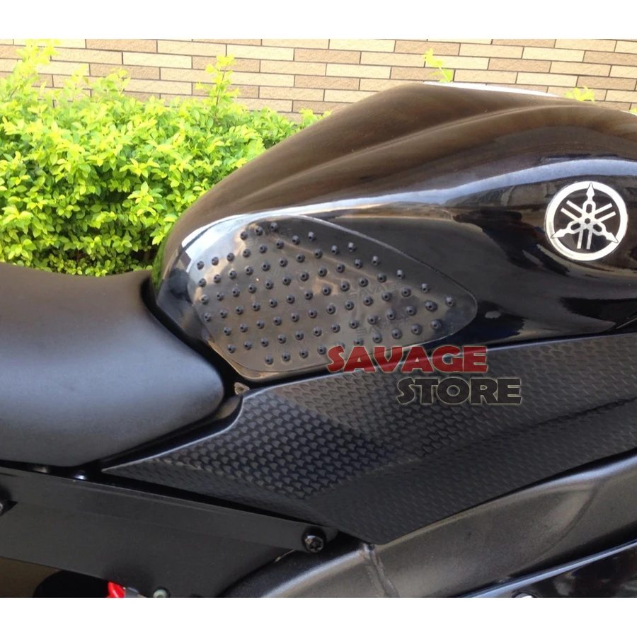 

For YAMAHA YZFR6 YZF-R6 2006-2013 Motorcycle Tank Traction Pad Side Gas Knee Grip Protector Anti slip sticker 3M Black