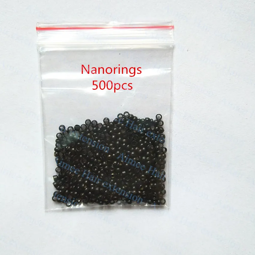 500 шт. Nano кольца+ 1 шт. Nano плоскогубцы+ 1 шт. NanoRings деревянные иглы для NanoRings инструмент наращивания волос комплекты