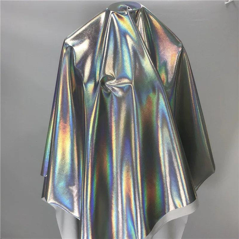 

TPU Glitter Reflective fluorescence Mirror Leather Fabrics Waterproof Artificial Metal Clothing hat Shoes Material Leather Skin