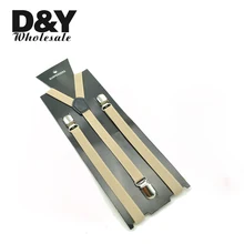 1,5 см в ширину "Бежевый" цвет подтяжки серьга унисекс Эластичные подтяжки тонкие Подтяжки Y-back подтяжки/галлус