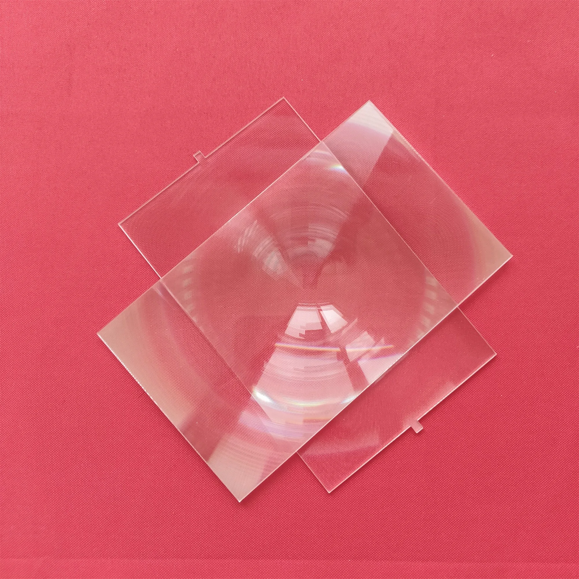 

best quality 2 pcs Rectangle Fresnel Lens for 6 inch LCD DIY projector fresnel lens kit free shipping