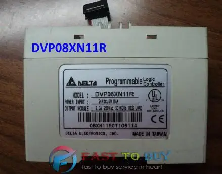 Delta PLC ES series Digital Extension module DVP08XN11R 8 point 8DO (Relay) DC power New new original dvp16xn11r delta plc 16do relay output digital module