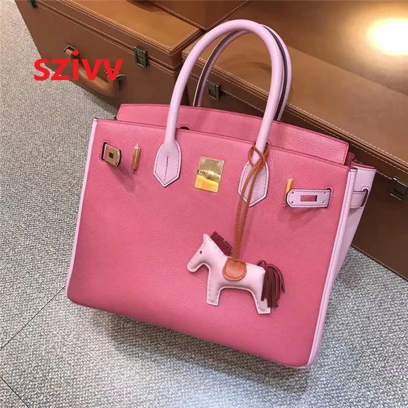 

100% Genuine cow Leather Luxury Handbags Bags Designer Crossbody Bags For Women Famous Brand Runway full handmade 080603