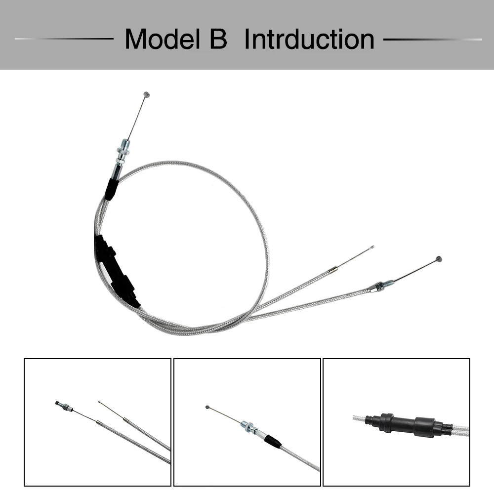ZSDTRP 110 см 128 см МОТОЦИКЛ КАРБЮРАТОР дроссельной заслонки сцепление двойной кабель линии Универсальный подходит для гонок мотокросс