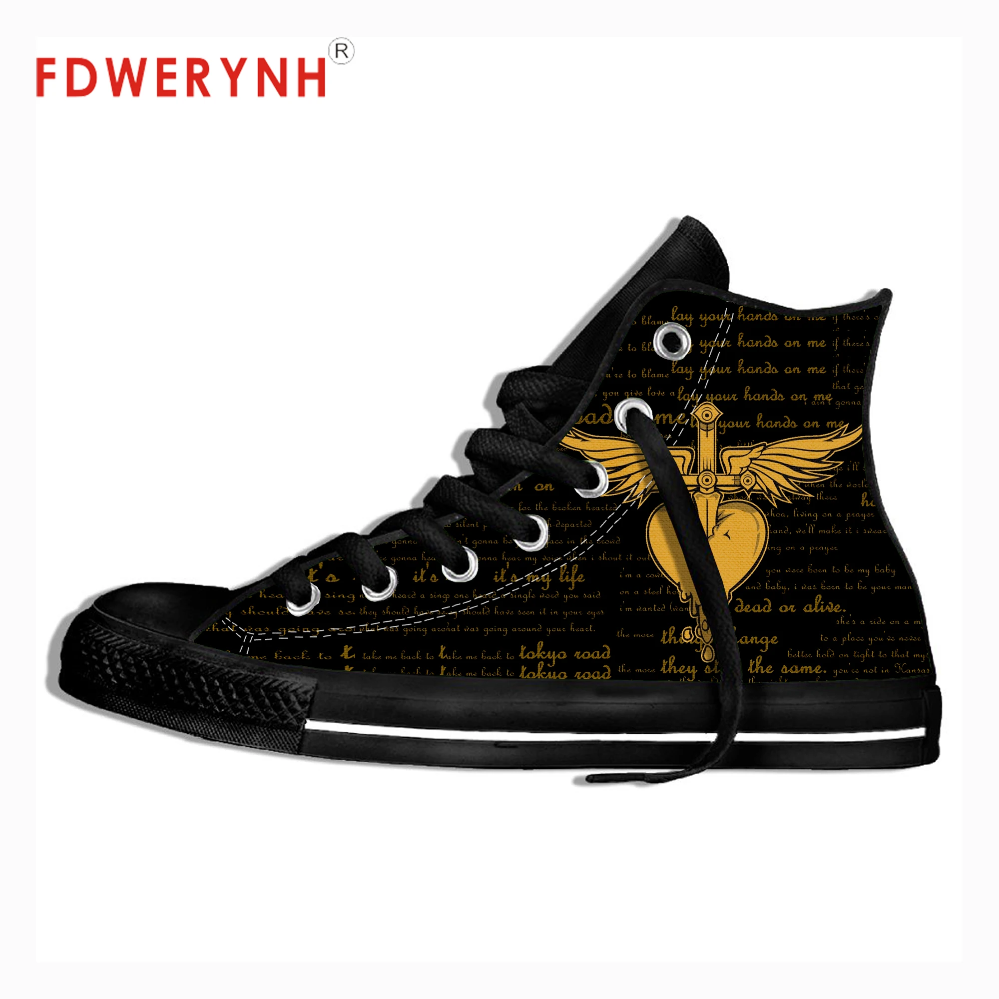 

New Bon Jovi The Ressurection Music World Tour 2019 3D Print Custom Outdoor Leisure Men's New Fashion Shoes