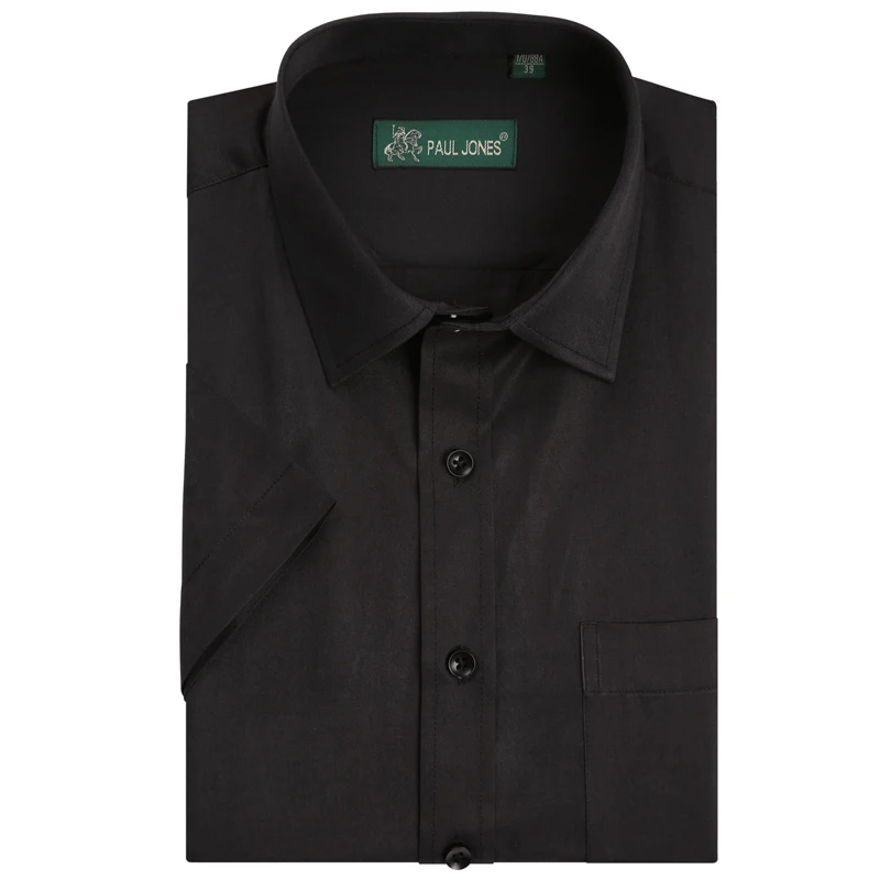 Dress Shirts Men Short Sleeve Business Formal Social Classic Style Non-Iron Office Wear