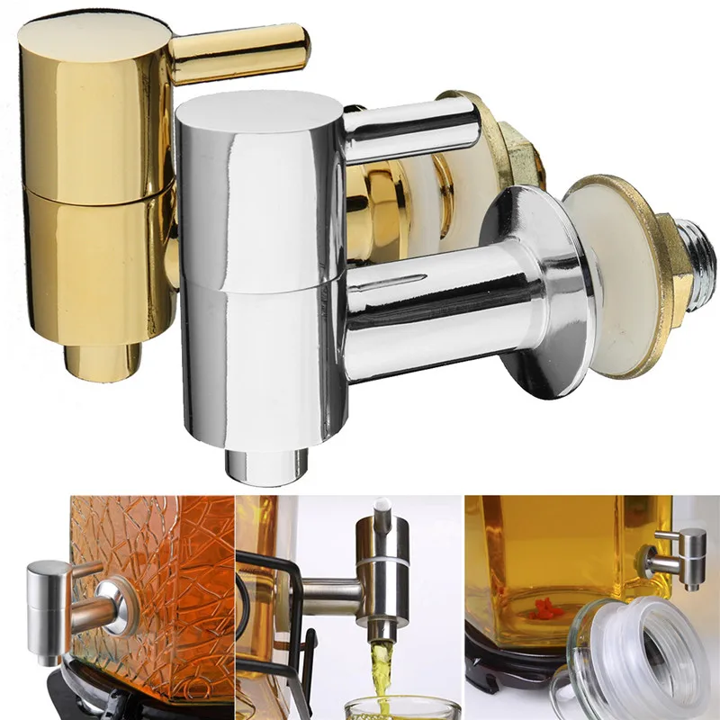 

5/8'' Stainless Steel Wine Barrel Spigot Beverage Bar Drink Dispenser Faucet Tap For House Home Brew Beer Wine Making
