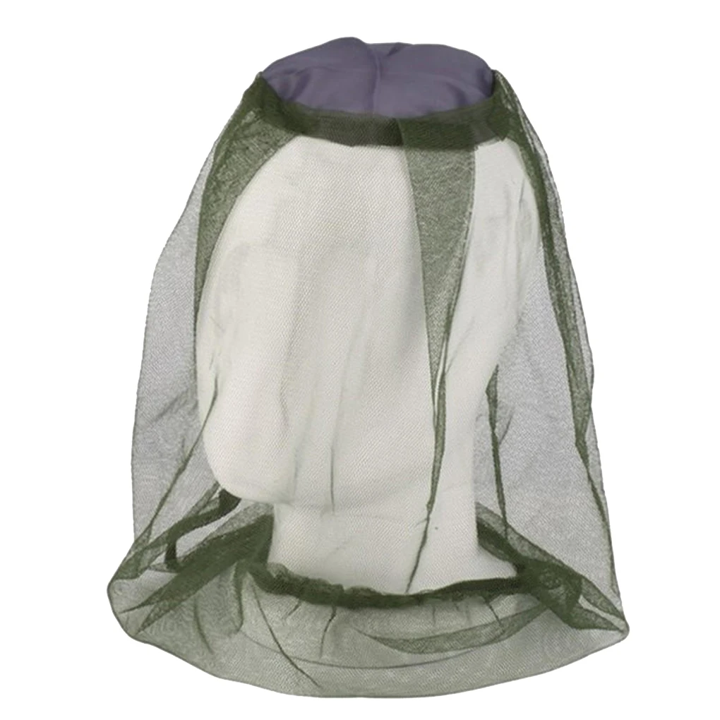 

Outdoor Hiking Camping Mosquito Mesh Cap Beekeeping Head Net Bug Hat Mesh Face Head Protector