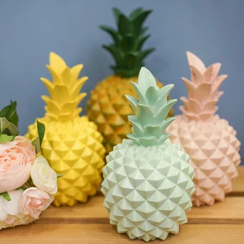 

Nordic Decoration Ins Wind Creative Pineapple Ornaments Bedroom Bedroom Wine Cabinet Living Room Decoration Coin Storage Tank