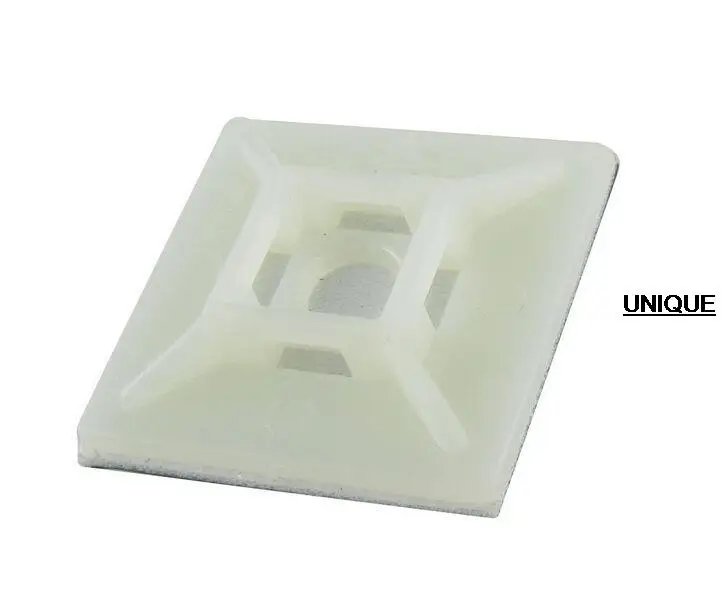 

100 Pcs Self Adhesive Cable Tie Mount Base Holder 28mmx28mmx5mm
