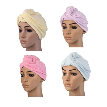 

New 1PCS Hair-drying Women Shower Cap Colorful Bath Shower Hair Cover Waterproof Bathing Cap 4 Colors Wholesale Drop Ship Sale