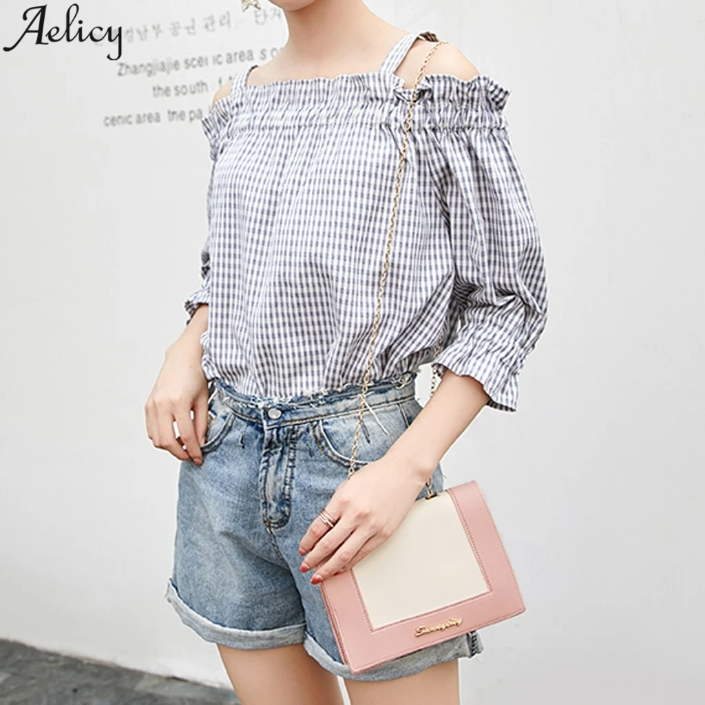 Aelicy женская элегантная однотонная сумка из искусственной кожи модная