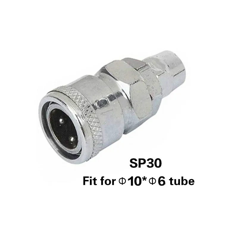 PP20 PP30 PP40 SP20 SP30 SP40 воздушный компрессор быстроразъемные Соединительные элементы, пневмосоединение быстрого соединения высокого давления соединение типа C - Цвет: SP30