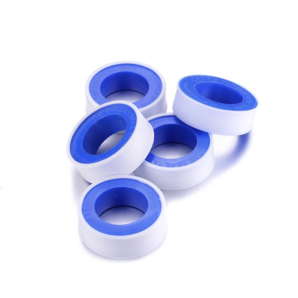 10x PTFE الموضوع ختم السباكة الشريط 12 مللي متر * 0.075 مللي متر * 10 m الأبيض تفلون مشتركة المياه النفط 10x PTFE الموضوع ختم السباكة الشريط 12 مللي متر * 0.075 مللي متر * 10 m الأبيض تفلون مشتركة المياه النفط