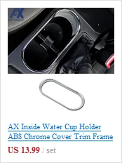AX чашка для воды держатель хромированная Накладка для автомобиля рамка литья автомобиля-Стайлинг аксессуар для Subaru Forester SJ