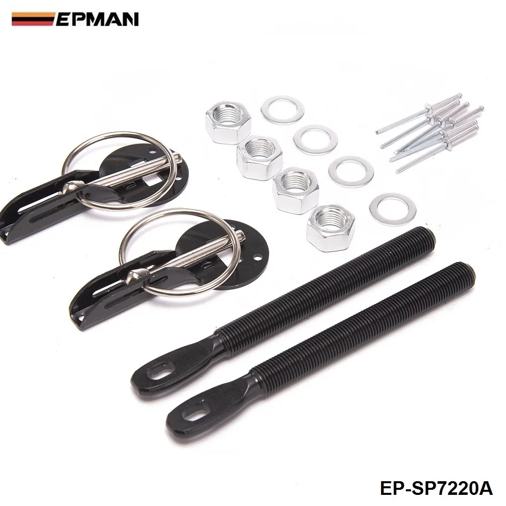 Auto Parts Couvercle de capot moteur Kit de goupille de verrouillage Goupille de verrouillage de s/écurit/é antivol compatible avec les voitures de rallye professionnelles