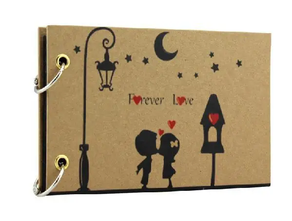 5 mini cute black sheet diy handmade love theme kids cute albums