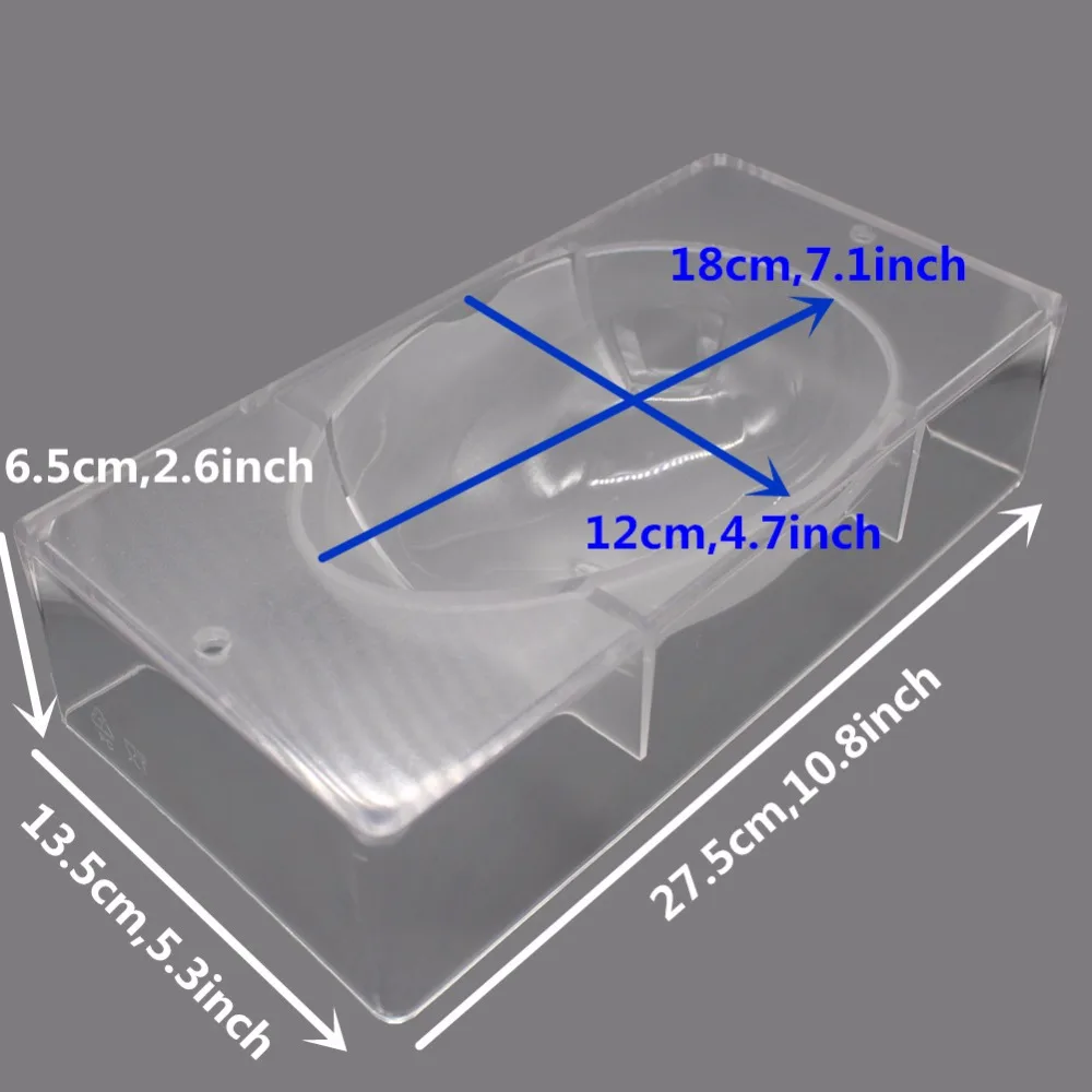 Большая форма для шоколада из страусиного яйца, поликарбонатная форма для шоколадного яйца, форма для конфет, все виды, размер на выбор