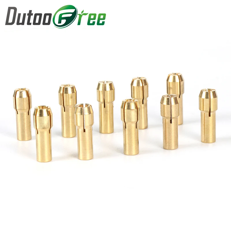 Dutoofree Electric Grinding Accessories Mini Drill Brass Collet Chuck For Dremel Rotary Tool Includ