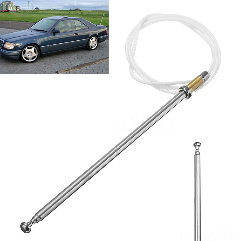 Mayitr Car Power Antenna AM FM Radio Power Antenna Mast Cord For Mercedes Benz W124 W126 W201 C107 R107 Exterior Parts