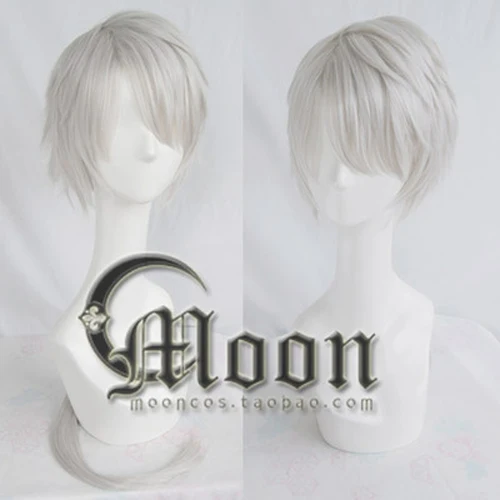 

New arrival Game Mystic Messenger ZEN 80cm Long Silvery Grey Cosplay Wig Heat Resistant Synthetic Hair Wigs