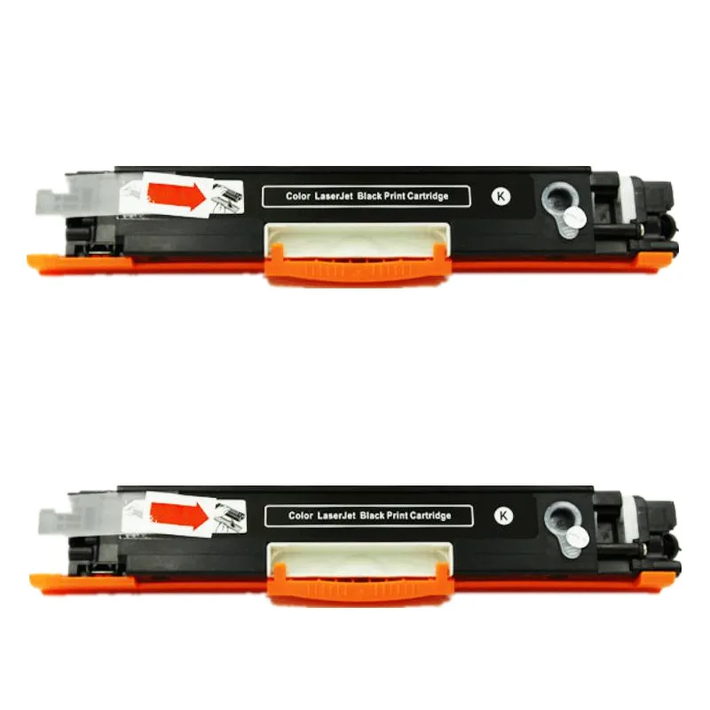 2 PCS CE310 126A 126 Refill Black Toner Cartridge For HP LaserJet Pro