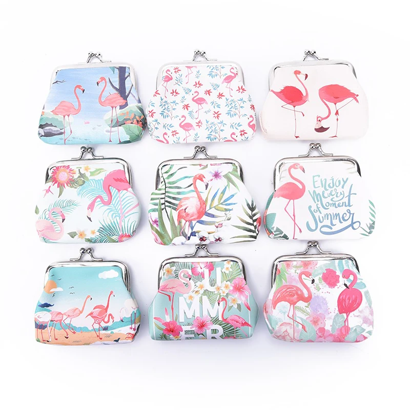 

1PCS 1Pc Flamingo Simple Cute Small Coin Purse Cartoon Coin Birthday Party Decorations Kids Happy Birthday Baby Shower