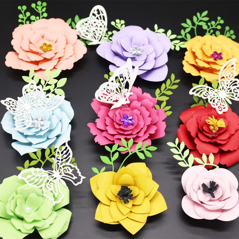 

Cascading Petals Die Cuts Metal Cutting Dies for Card Making DIY Scrapbooking Photo Album Decoretive Embossing Stencial 029