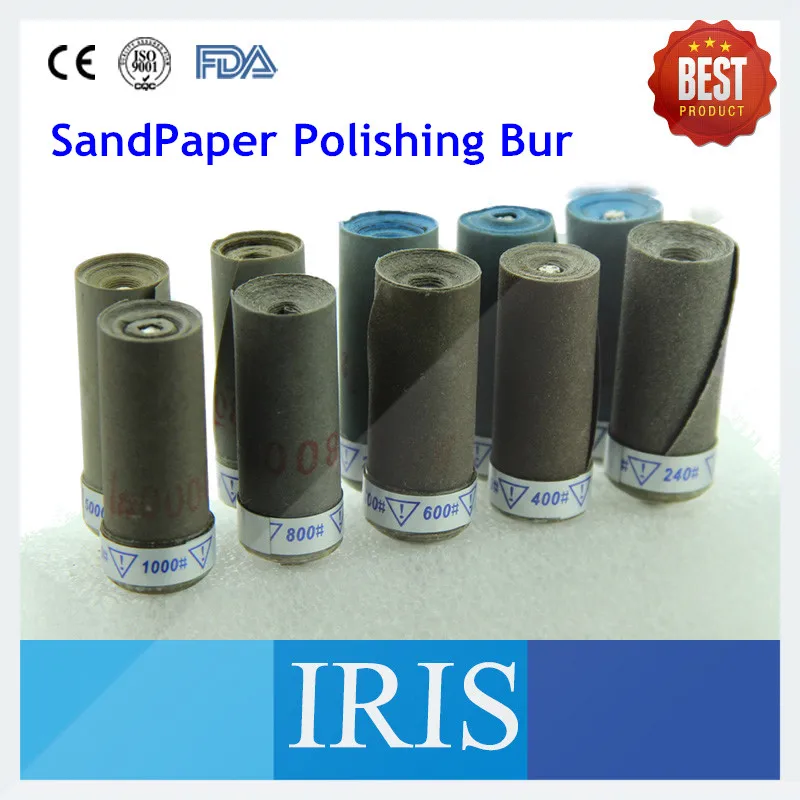 5 Boxes (50pcs) Abrasive Sandpaper With Mandrel, ZP100 Roll Sandpaper