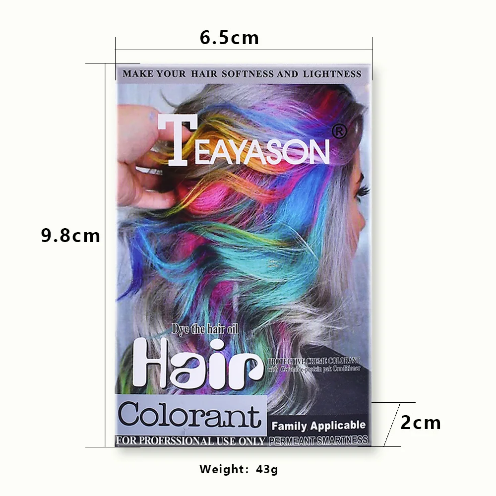 7 Colors One-time Hair Temporary Color Hair Dye Crayons Non-toxic DIY Hair Color Mascara Dye Cream Hair Wax Blue Grey Pink