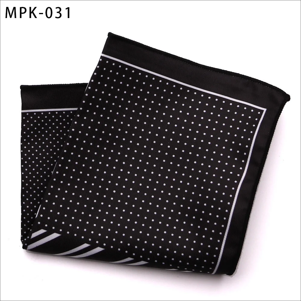 MPK-31 Новинка, модный мужской платок, карманный, квадратный, популярный, 25X25 см, большой, мужской, с узором пейсли, в горошек, нагрудные Платки для свадьбы, мужской костюм - Цвет: MPK-31