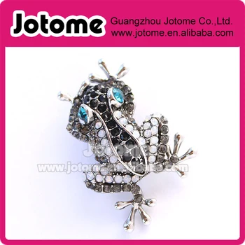 

Frog Brooch Crystal Blue Eye Frog Broach Frogs Brooches Unique Jewelry Gift