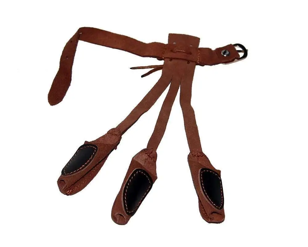 Huntingdoor кожаные 2 ремни на руку и 3 пальца защитные перчатки для рекурсивного соединения длинный лук Охота стрельба