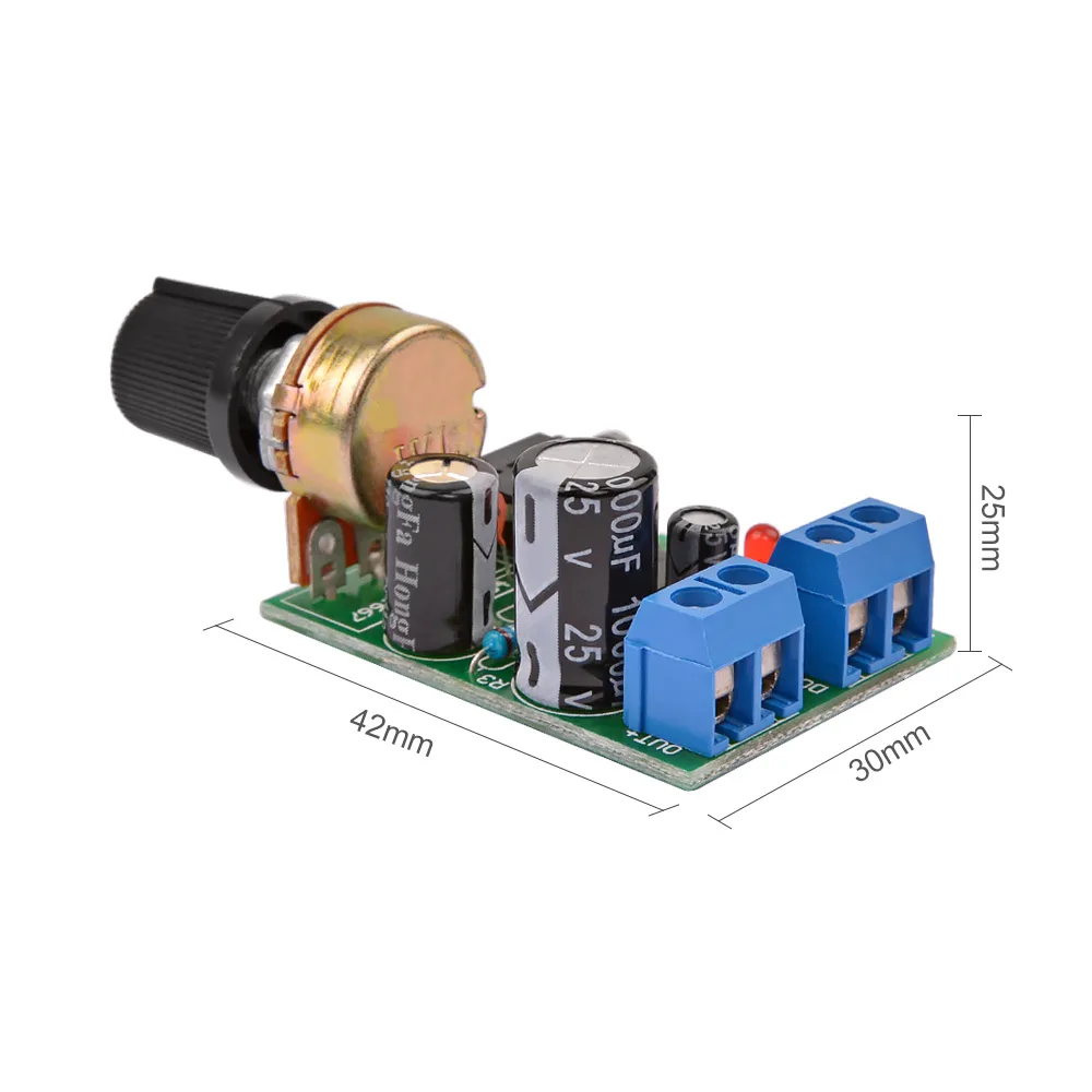 AIYIMA Mini LM386 аудио усилитель плата моно усилитель с регулировкой громкости DC3-12V Для 0,5-10 Вт аудио динамик DIY