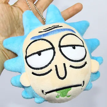 

2017 New Rick and Morty Stuffed Plush Rick Plush Keychain toy High Quality Rick and Morty Rick Sanchez Doll Bag Decoration toy