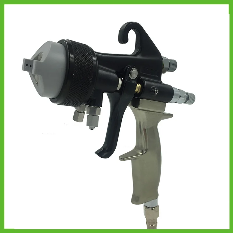 SAT1205 high quality auto paint sprayer mirror chrome spray paint double nozzle sprayer nozzle high pressure spray gun hvlp tool