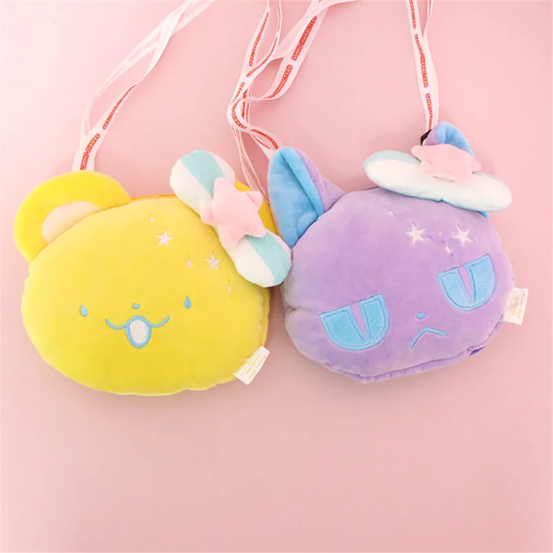 

Japanese Kawaii Card Captor Sakura Handbag Lolita Cute Messenger Bag Mini Plush Toy Touch Screen Phone Purse Bag