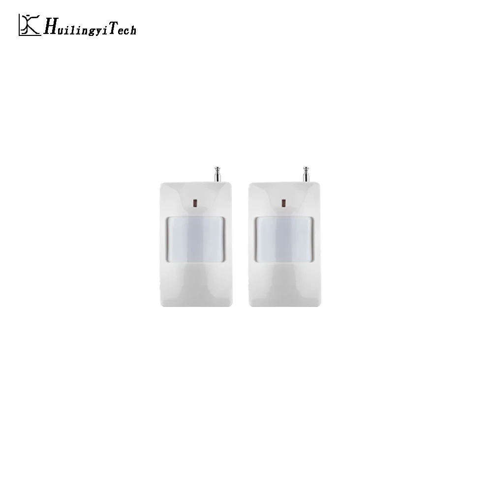 

2pcs Wireless Intelligent PIR Motion Sensor Alarm Detector For GSM PSTN Home Burglar Alarm System Security Built-in antenna