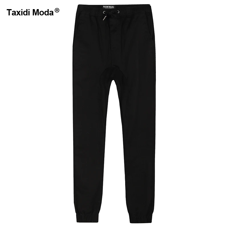 Taxidi Moda 2017 Autumn Mens Casual Pants Black Solid